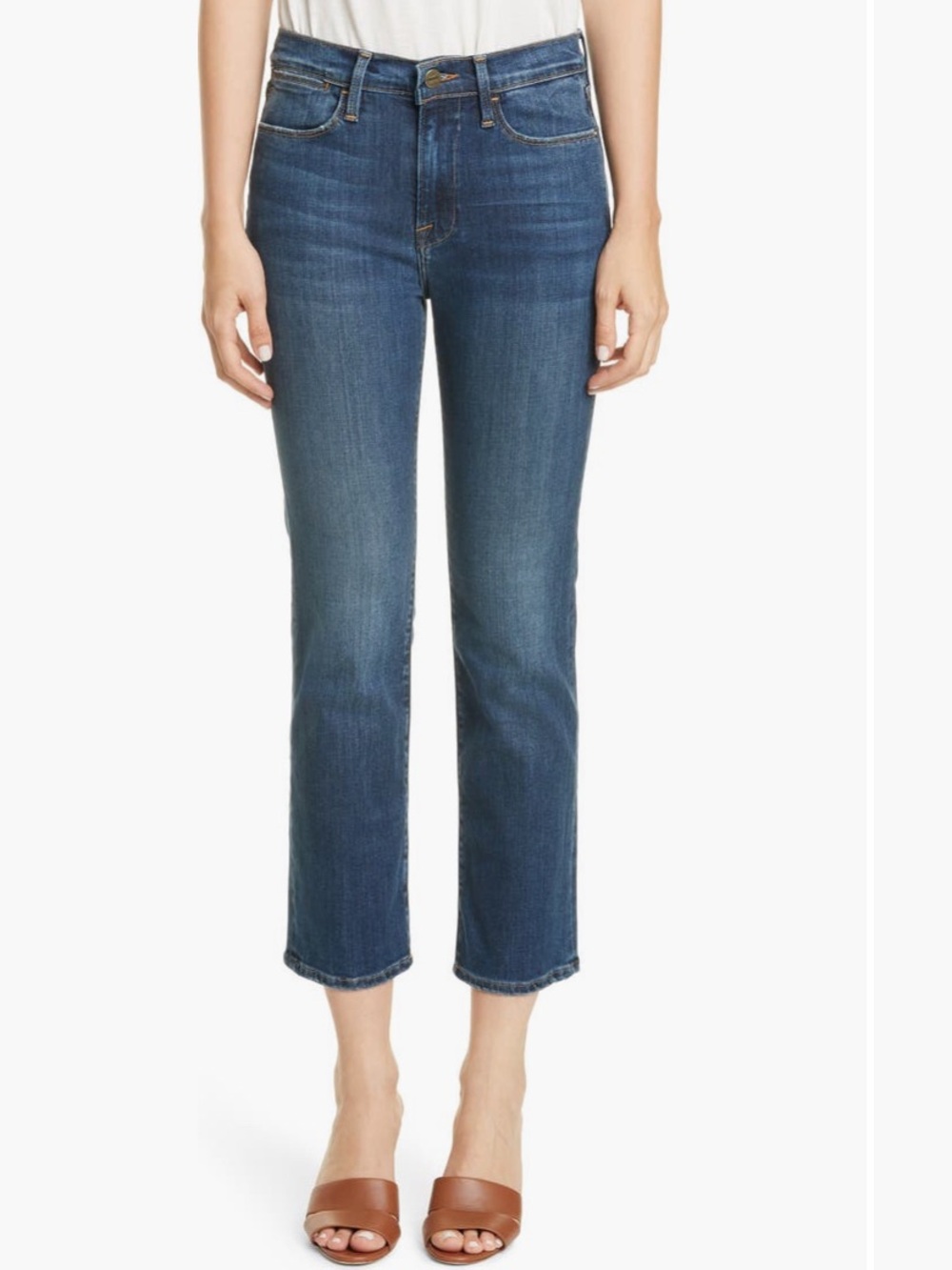FRAME Le High Straight High Rise Jeans